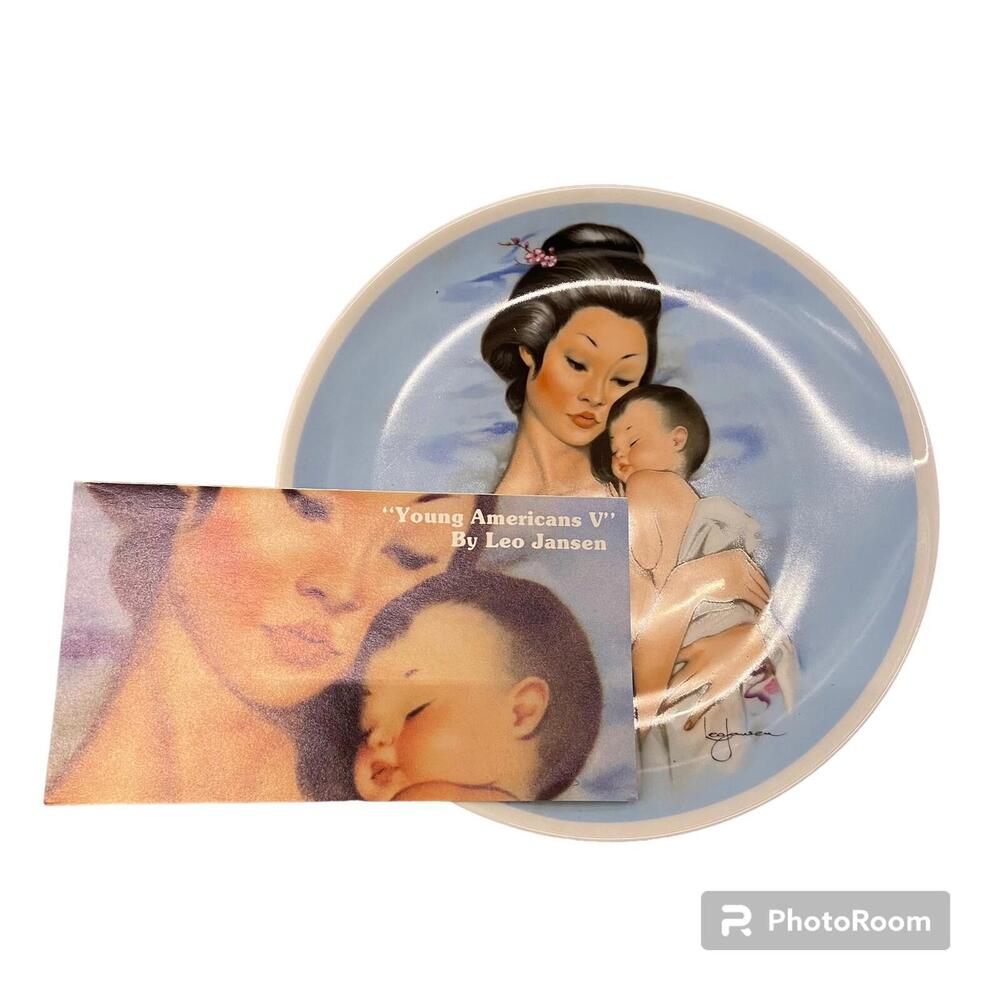 1978 mother’s day “young americans” by leo jansen collectors plate #921